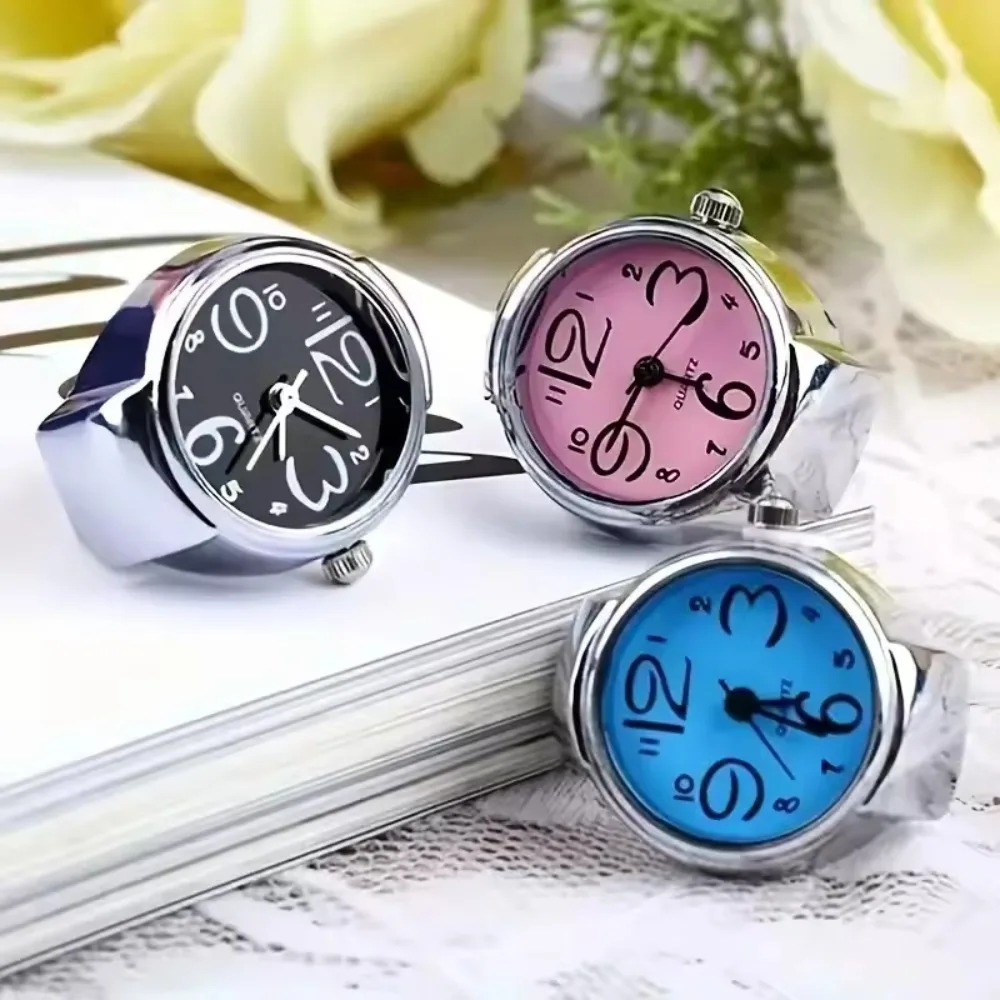 Vintage Jewelry Watches Women - Vintage Shell Quartz Finger Watch Ring