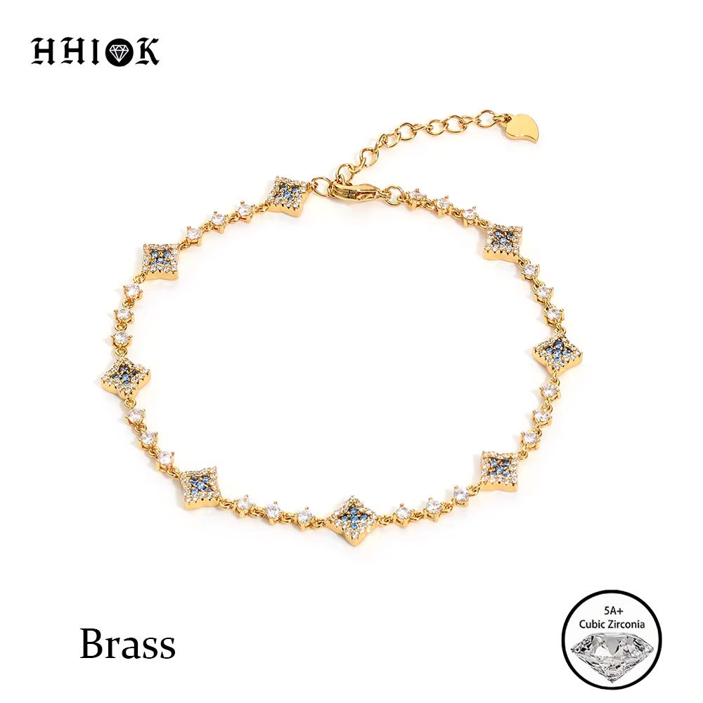 Tennis Bracelet Cubic - HHIOK Copper Zircon Tennis Bracelet for