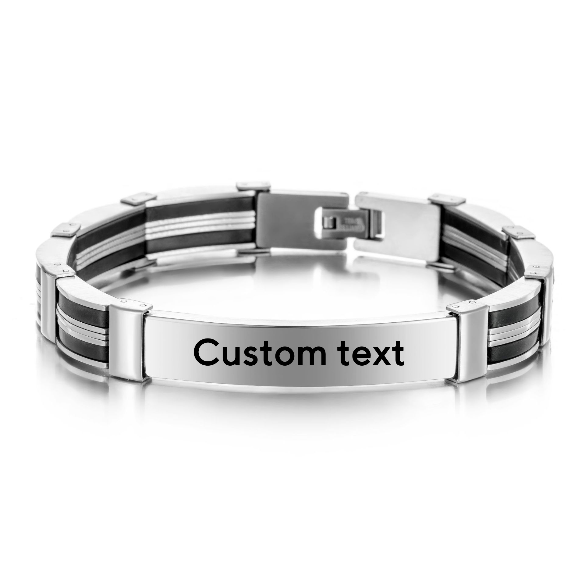 Jewelry Watches Women - Punk Custom TEXT Name Men Stainless