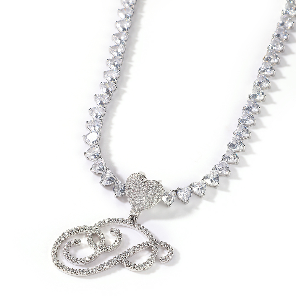 Uwin Cursive Letters With 6mm  - Tennis Bracelet Cubic recension och pris