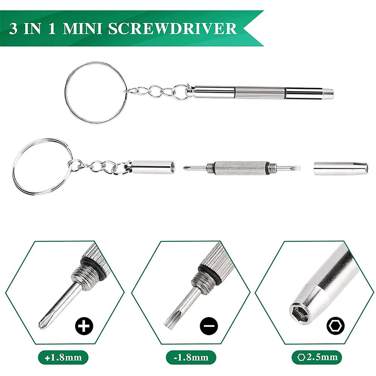 1/2PCS Precision 3 in1 Screwdr - Jewelry Repair & Watches Durham Nc recension och pris