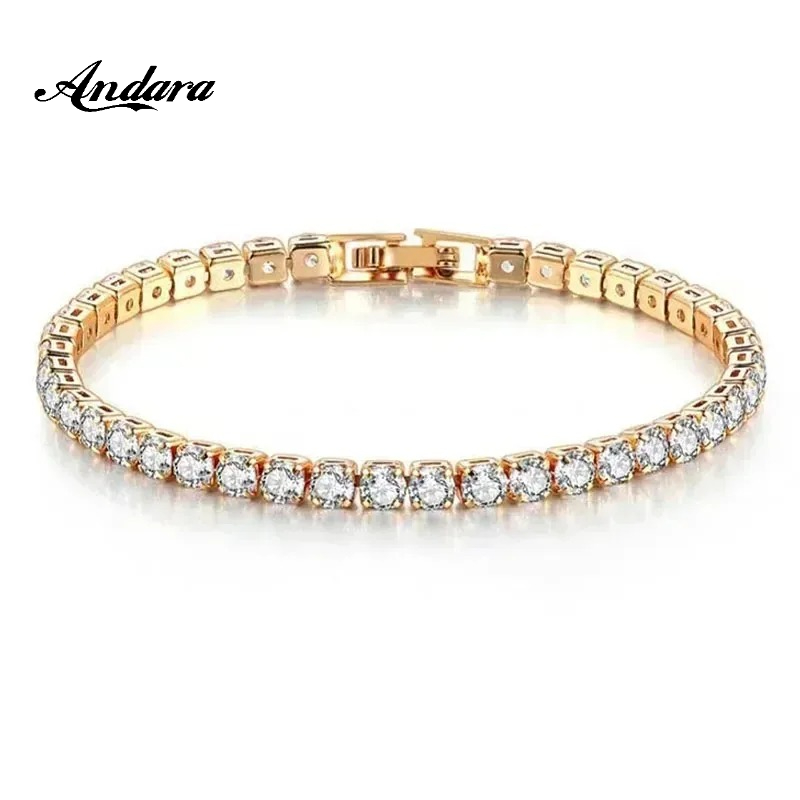 925 Sterling Silver Rose Gold  - Tennis Bracelet Cubic recension och pris