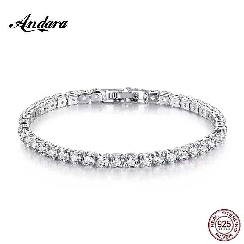925 Sterling Silver Rose Gold  - Tennis Bracelet Cubic recension och pris