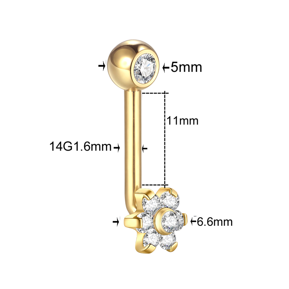 1PC Titanium Christina Vertica - Christina Jewelry & Watches Marguerite Ørestik Forgyldt Sølv recension och pris