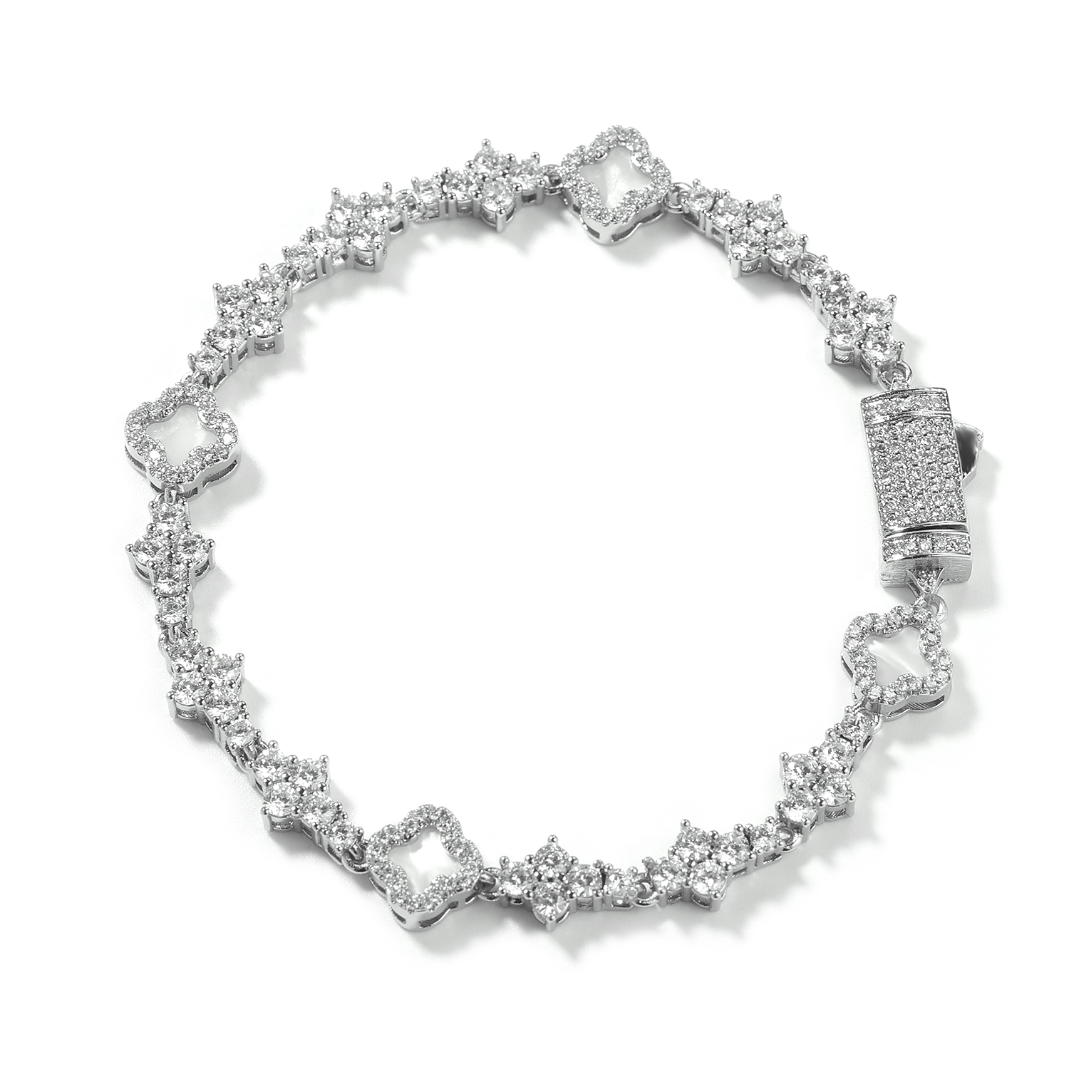 TBTK Clover Charm Bracelet Hon - Tennis Bracelet Cubic recension och pris