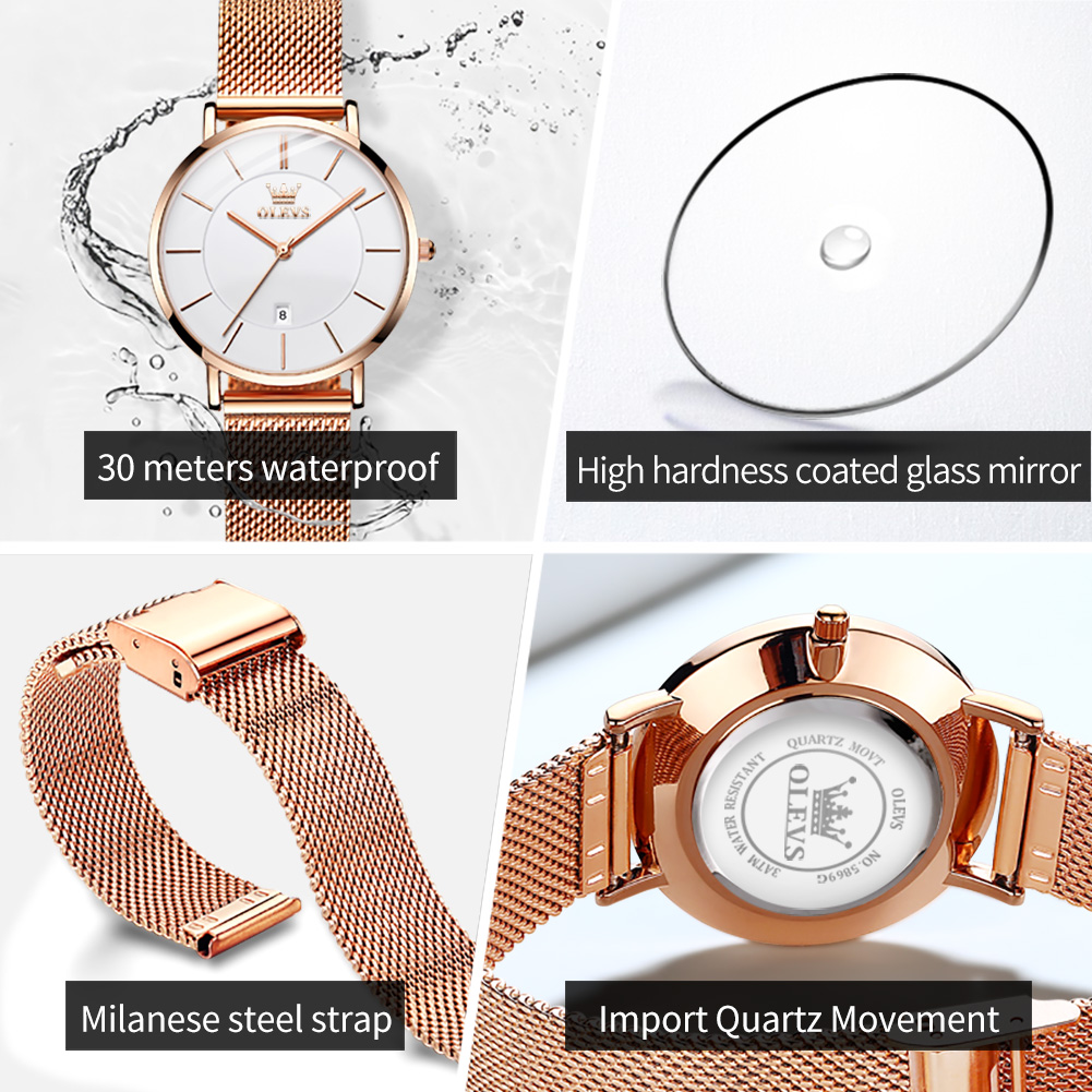 OLEVS Woman Watch 5869 Elegant - Jewelry Watches Women recension och pris