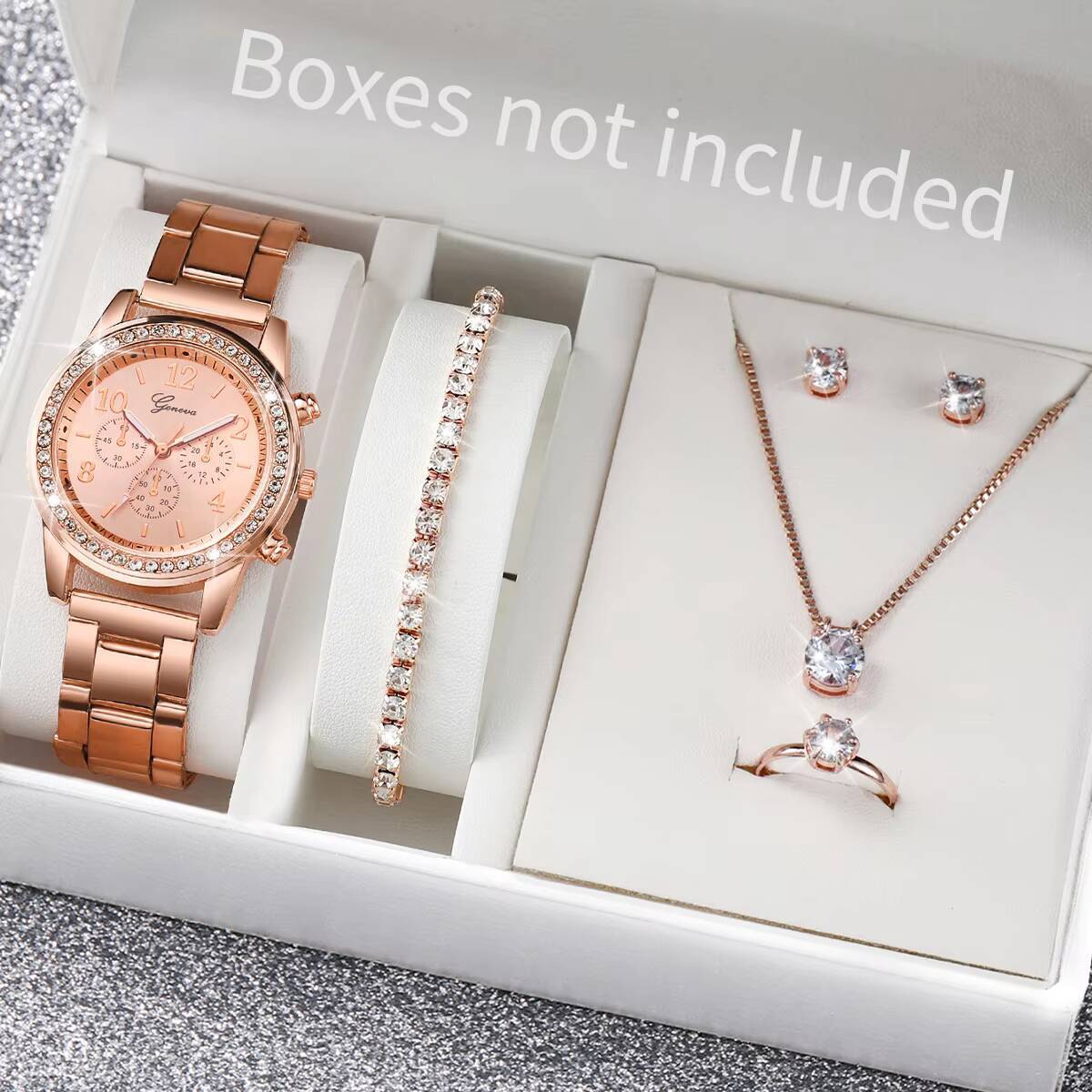 6PCS/Set Fashion Rhinestone Wo - Jewelry Watches Women recension och pris