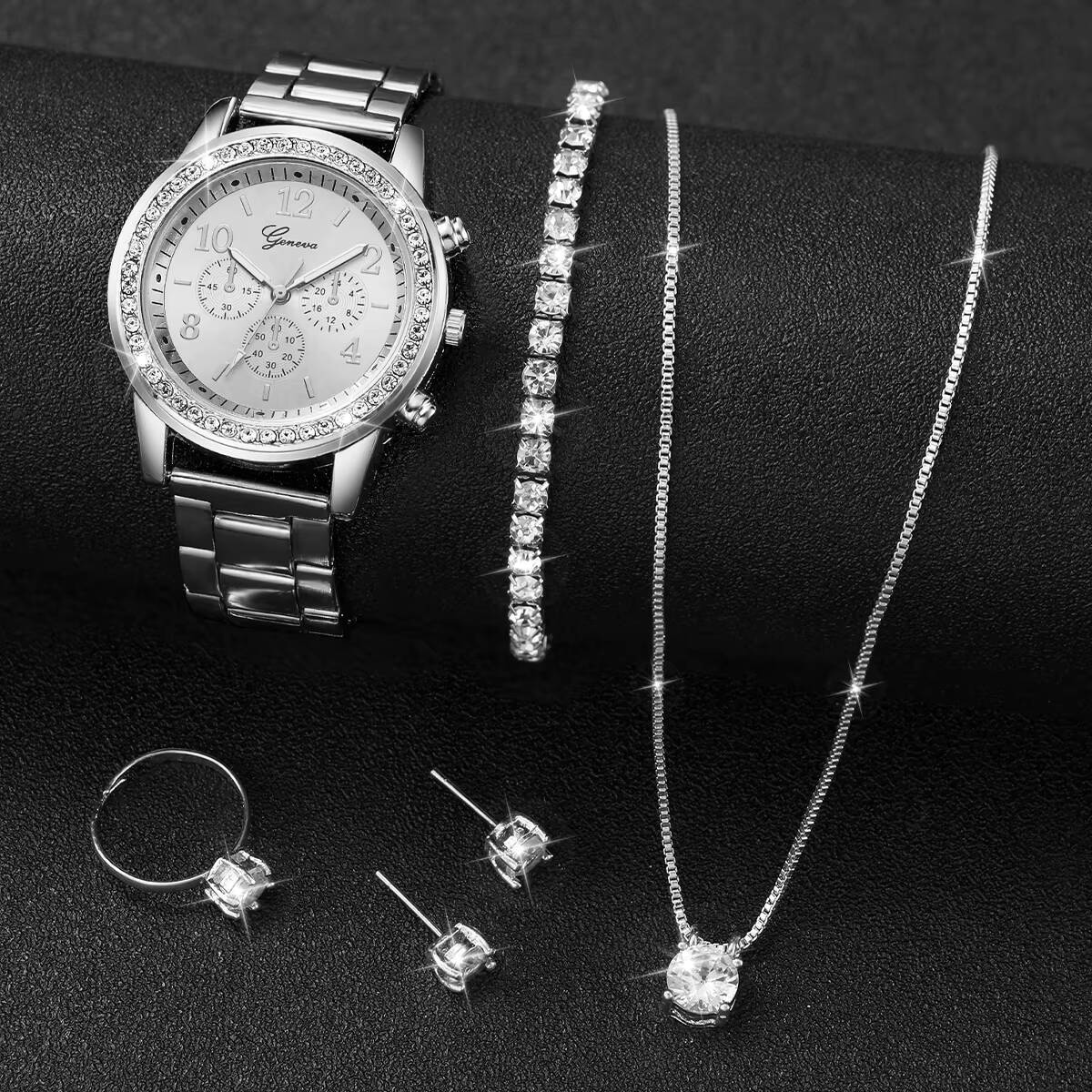 6PCS/Set Fashion Rhinestone Wo - Jewelry Watches Women recension och pris