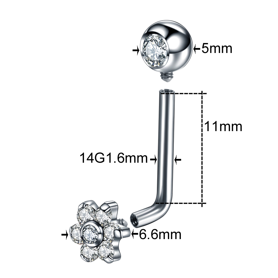 1PC G23 Titanium Opal Crystal  - Christina Jewelry & Watches Marguerite Ørestik Forgyldt Sølv recension och pris