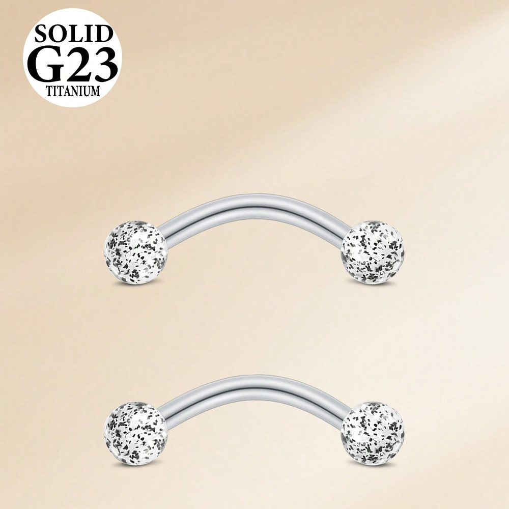 2PCS 16G 8/10mm Titanium Alloy - Christina Jewelry & Watches Marguerite Ørestik Forgyldt Sølv recension och pris