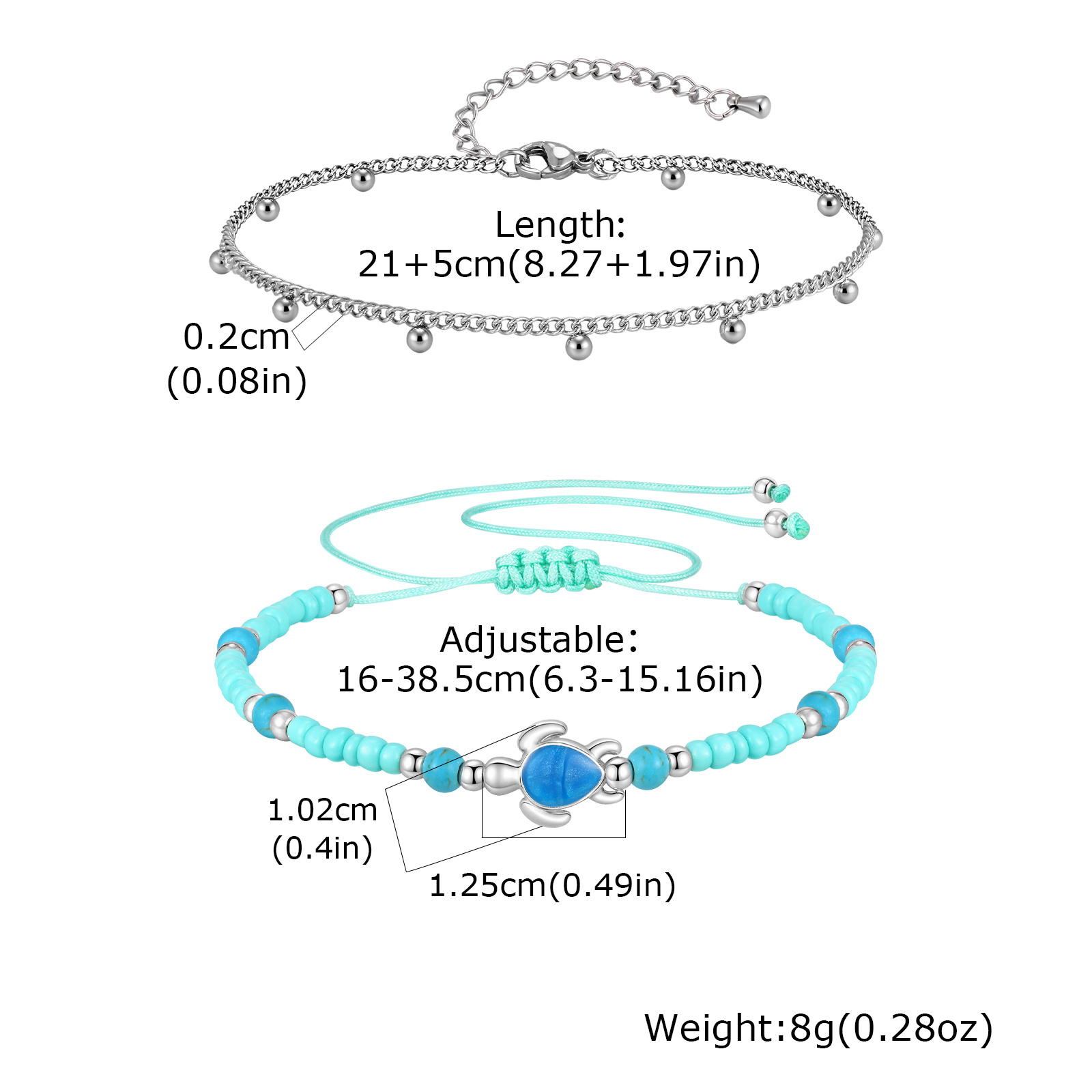 Anklet Set Stainless Steel Lay - Jc Jewelry & Watches Reviews recension och pris