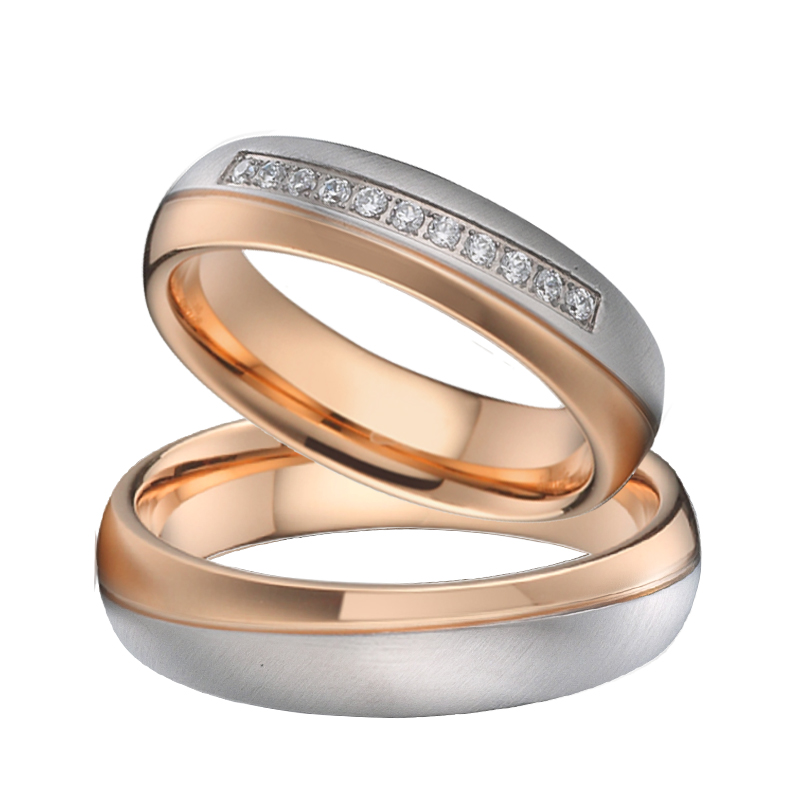 Designer Handmade 18K Rose Gol - Couple Ring Set recension och pris