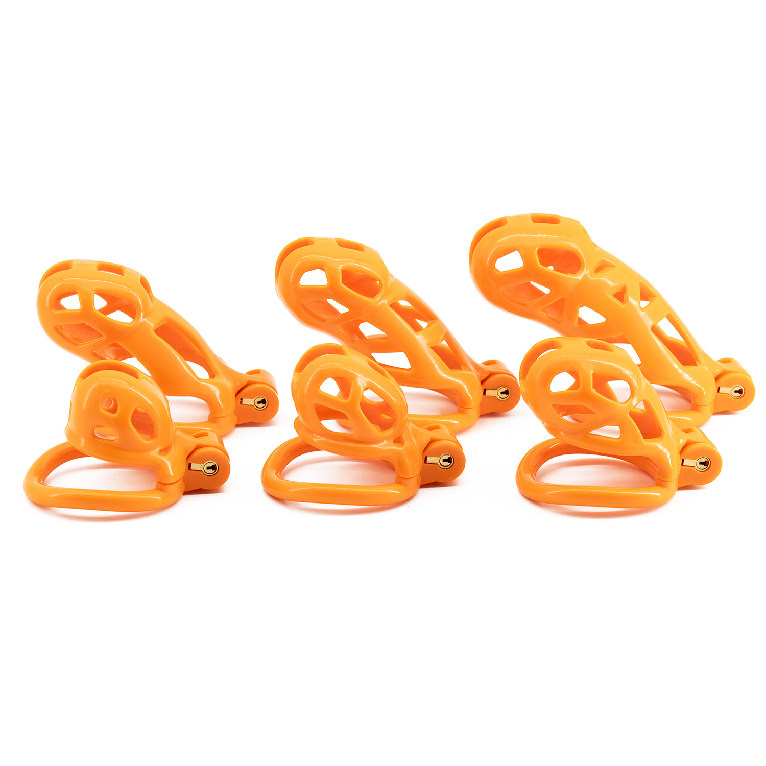 6 sizes CB Nylon Chastity Cage - Couple Ring Set recension och pris