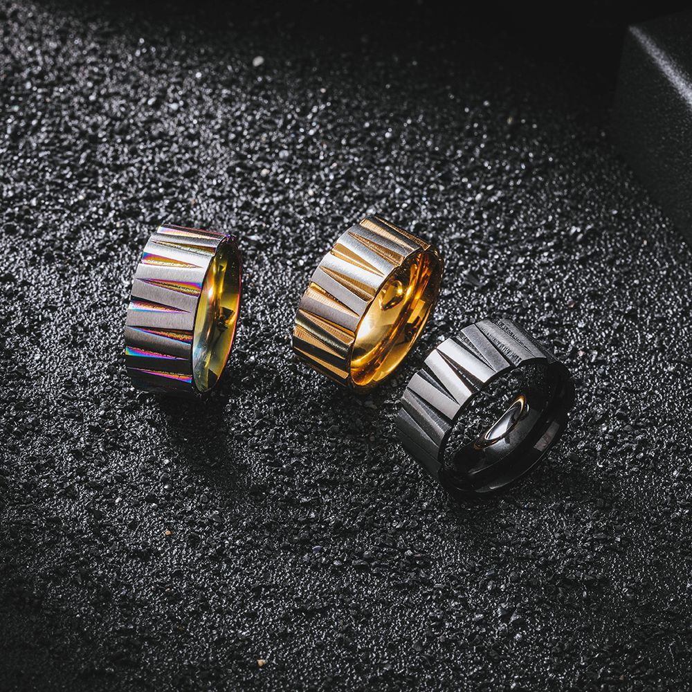 Colorful Stainless Steel Irreg - Couple Ring Set recension och pris