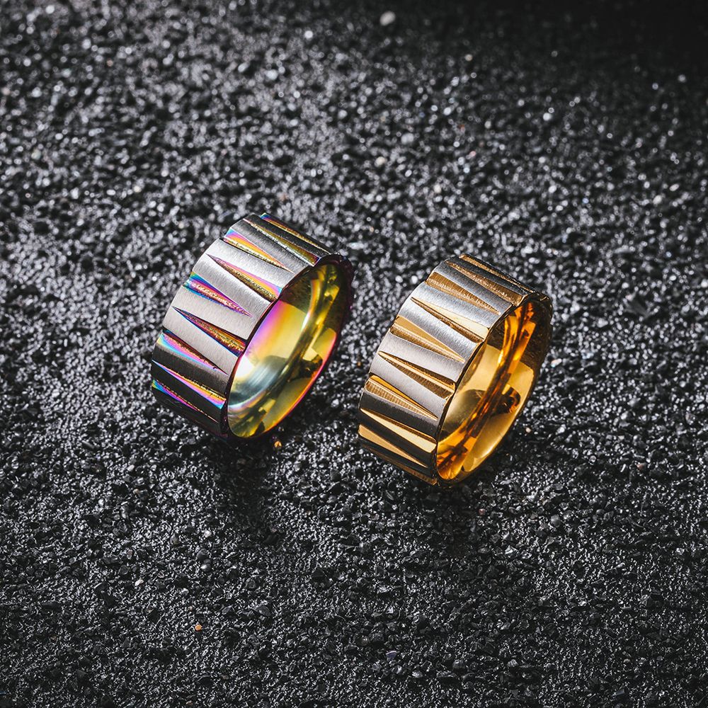 Colorful Stainless Steel Irreg - Couple Ring Set recension och pris