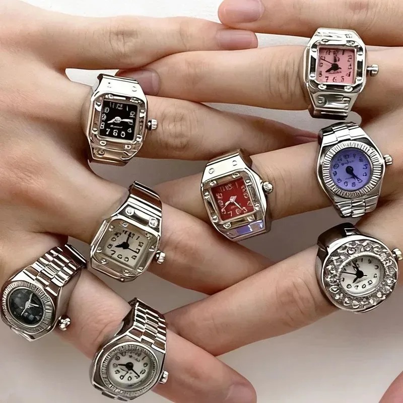 Vintage 80s Punk Watch Ring Y2 - Vintage Jewelry Watches Women recension och pris