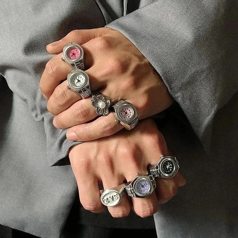 Vintage 80s Punk Watch Ring Y2 - Vintage Jewelry Watches Women recension och pris