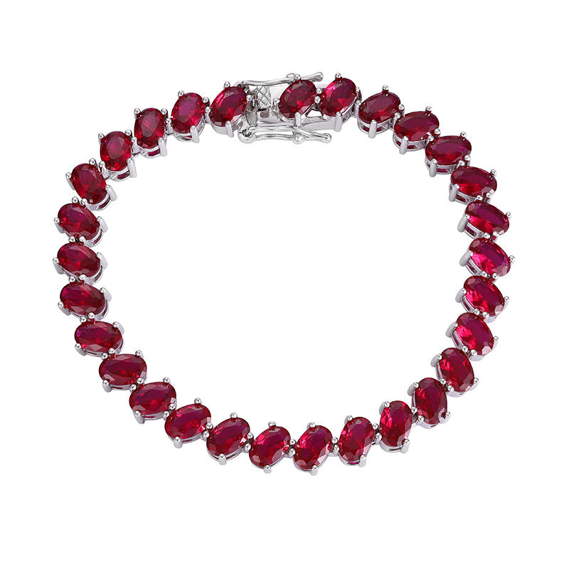 Real 925 Fine Jewelry Pave 4*6 - Tennis Bracelet Cubic recension och pris