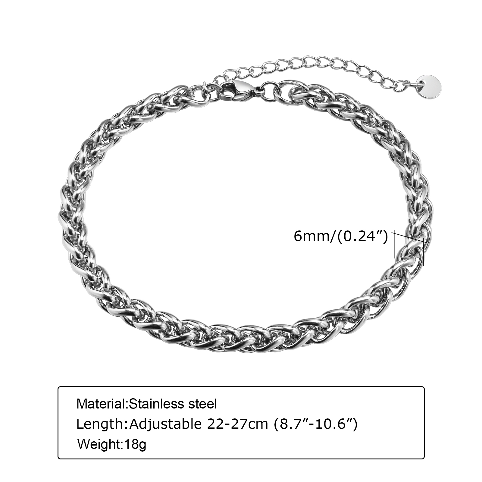 Vnox Cuban Chain Anklets for M - Jc Jewelry & Watches Reviews recension och pris