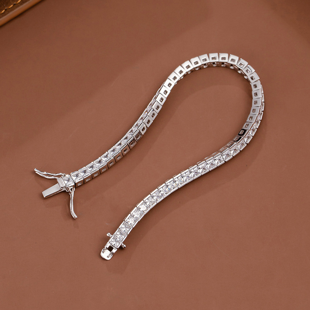 YLMyself 925 Silver Tennis Bra - Tennis Bracelet Cubic recension och pris