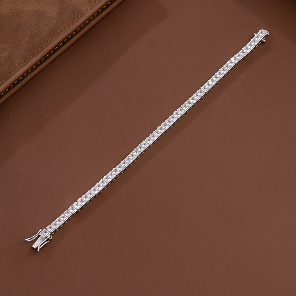 YLMyself 925 Silver Tennis Bra - Tennis Bracelet Cubic recension och pris