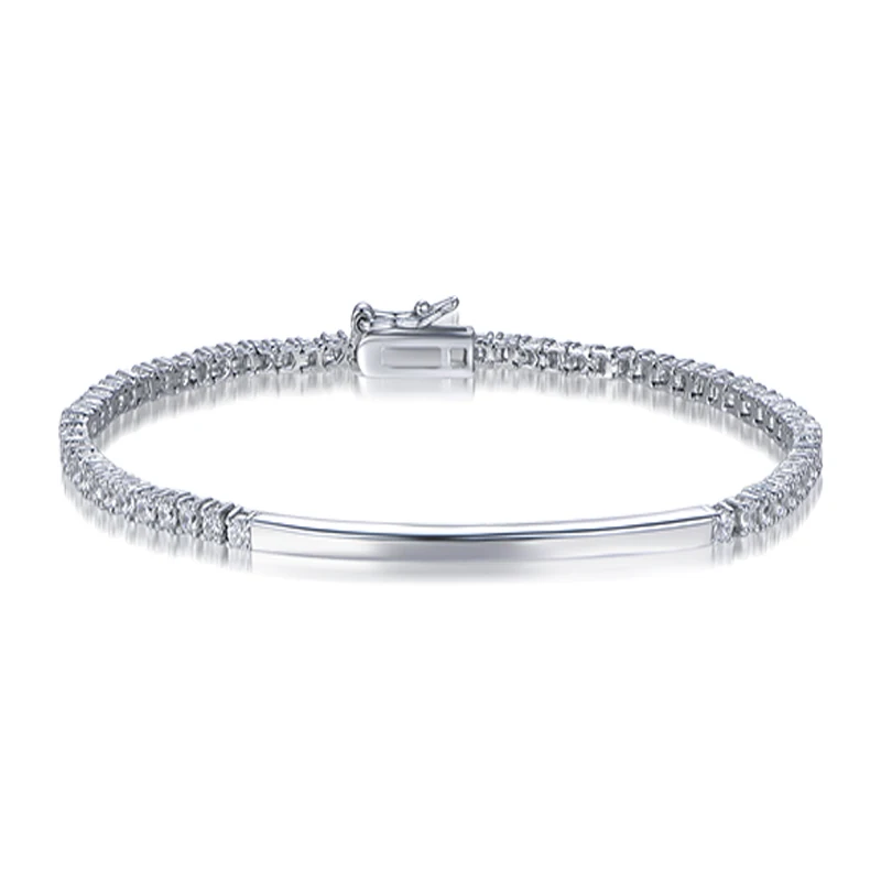 TKJ 925 Silver Stacked Tennis  - Tennis Bracelet Cubic recension och pris