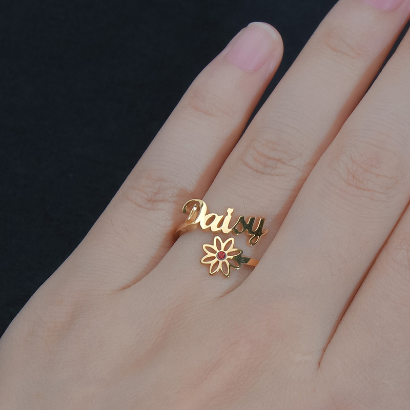 36 Styles Custom Name Ring For - Couple Ring Set recension och pris