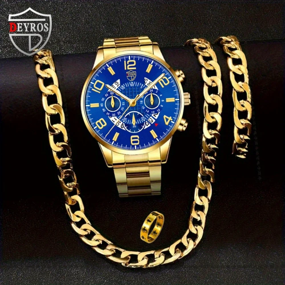 4pcs/set Men's Casual Watch Al - Best Jewelry Watches recension och pris