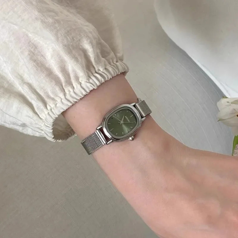 Small Oval Dial Green Watch Si - Jewelry Watches Women recension och pris