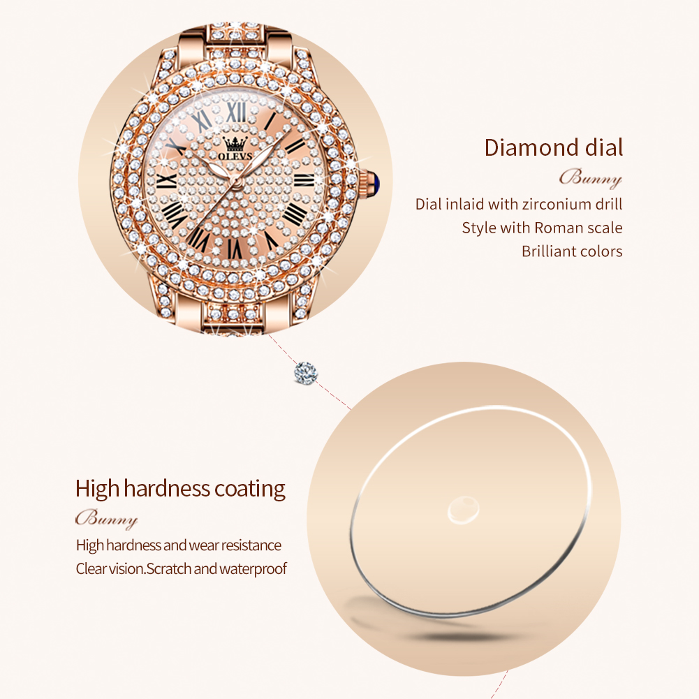 OLEVS 9943 Luxury All Diamond  - Jewelry Watches Women recension och pris