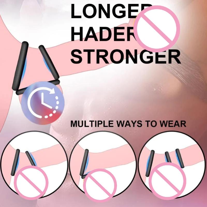 4Pcs Silicone Penis Ring Set f - Couple Ring Set recension och pris